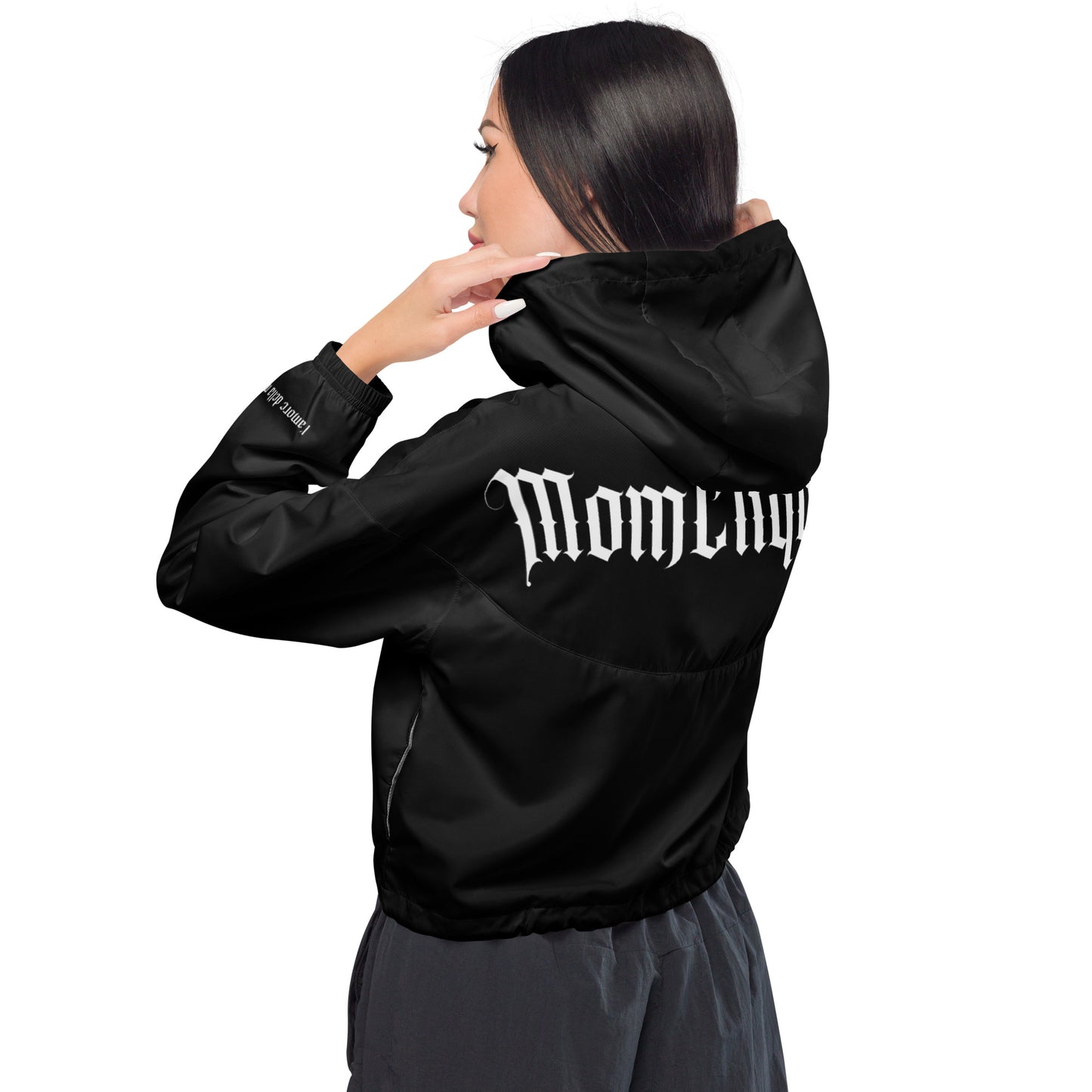 MomClique cropped windbreaker