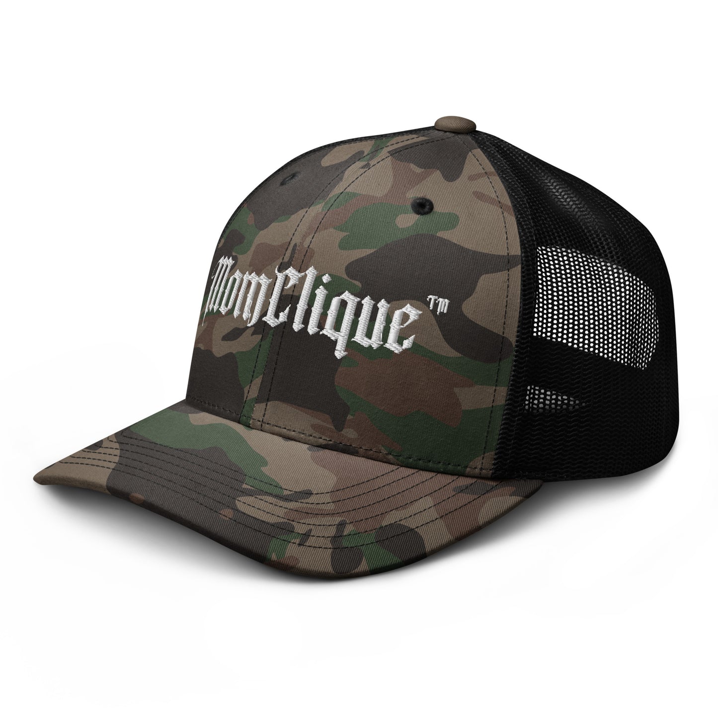 MomClique Camo Trucker