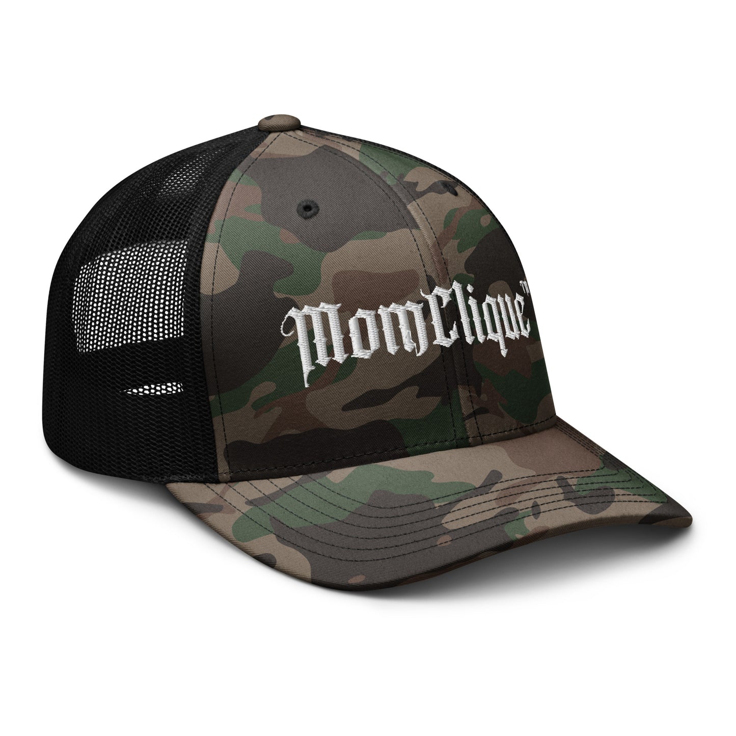 MomClique Camo Trucker