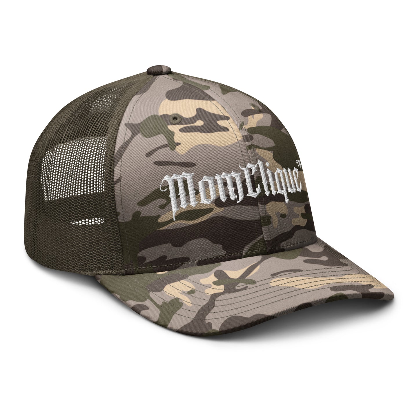 MomClique Camo Trucker