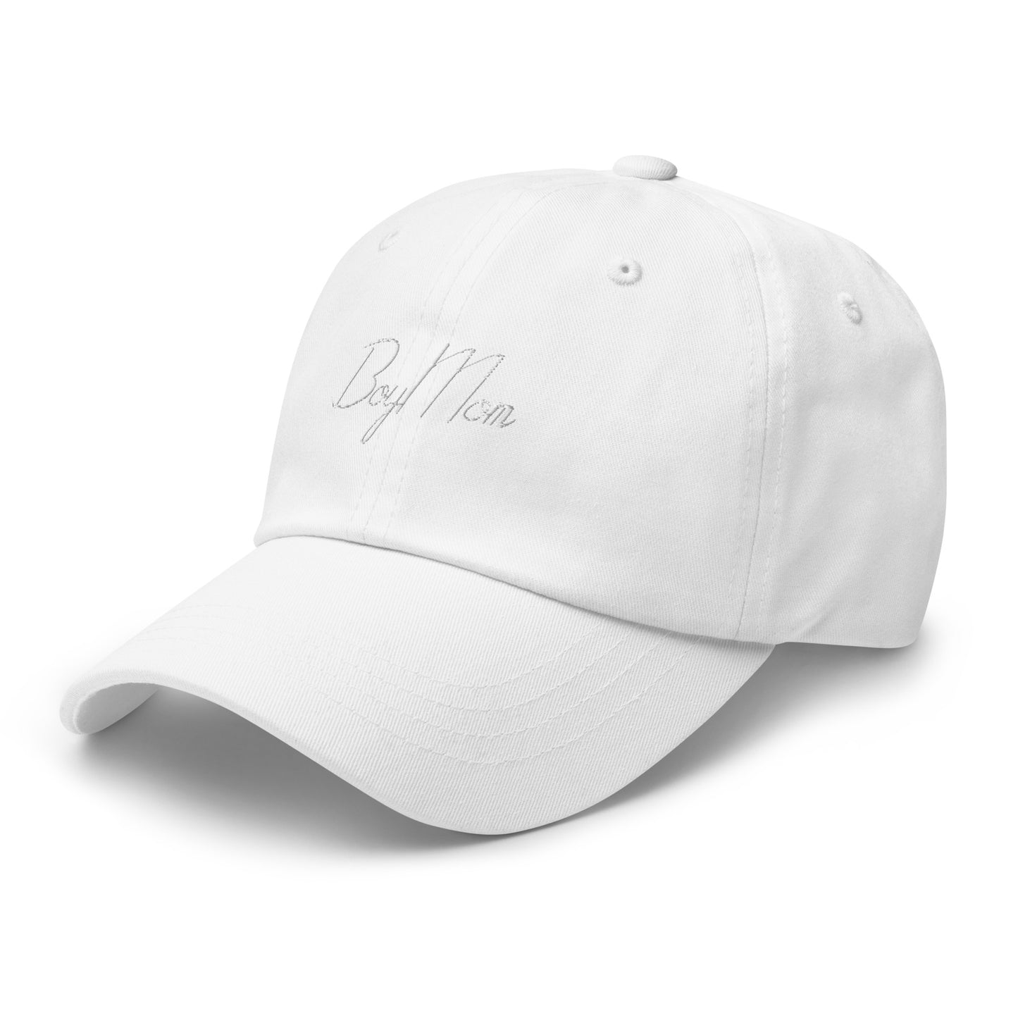 Triple White BoyMom hat