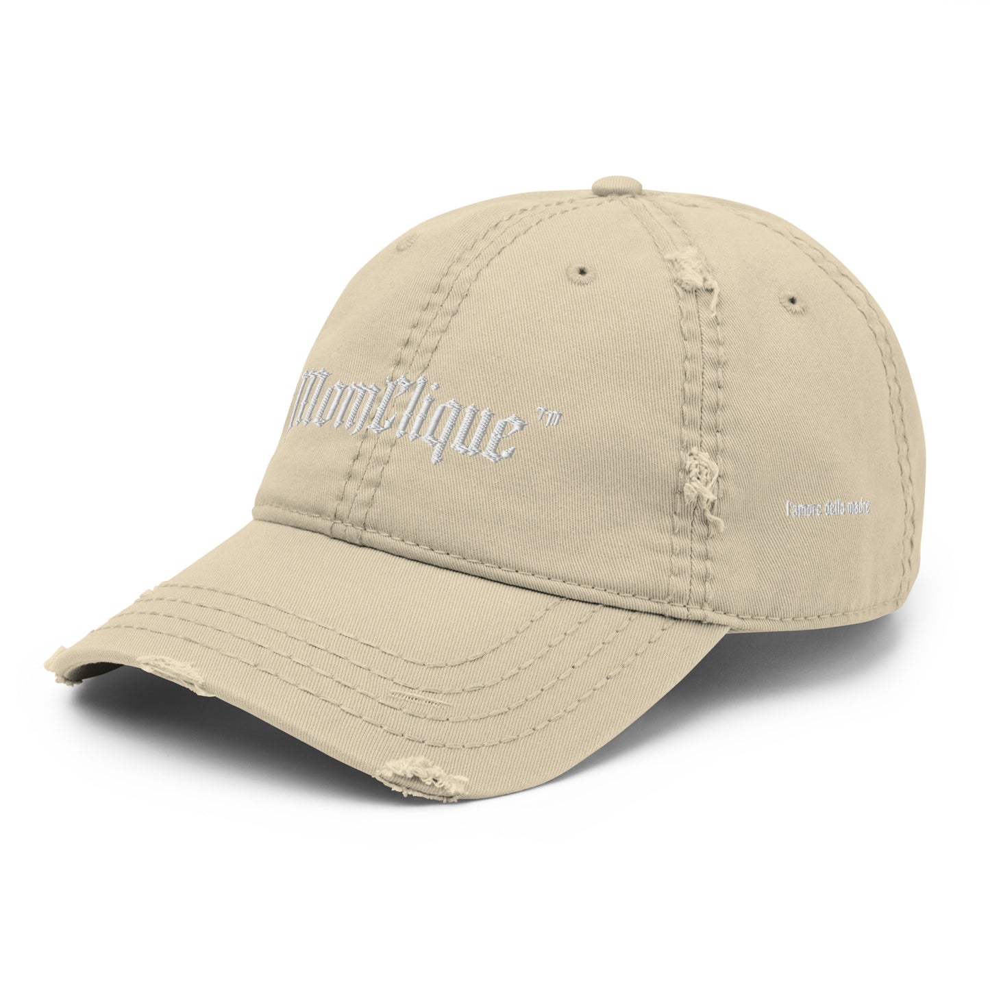 MomClique Distressed Mom Hat