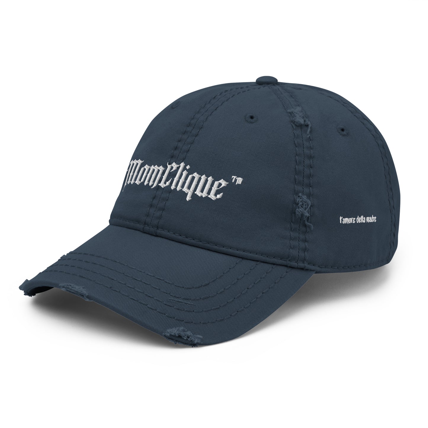 MomClique Distressed Mom Hat