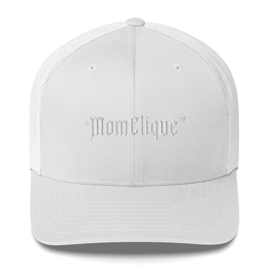 Triple White MomClique Trucker