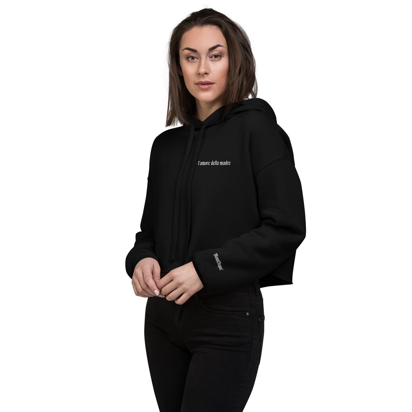 MomClique Crop Hoodie